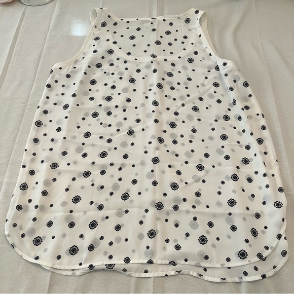 Loft - Polka Dot Sleeveless Top - White and Black - Picture 5 of 5